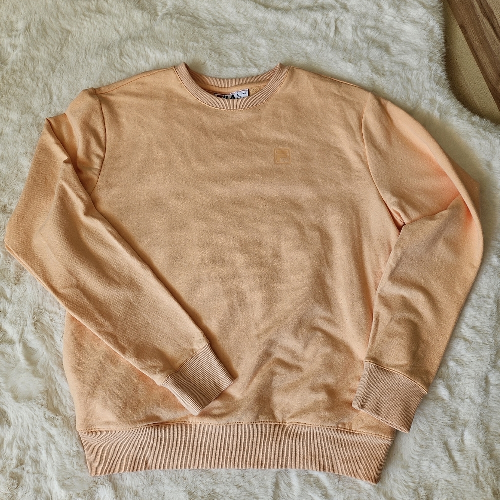 Fila Crewneck sweatshirt- Peqch Creamsicle Color
